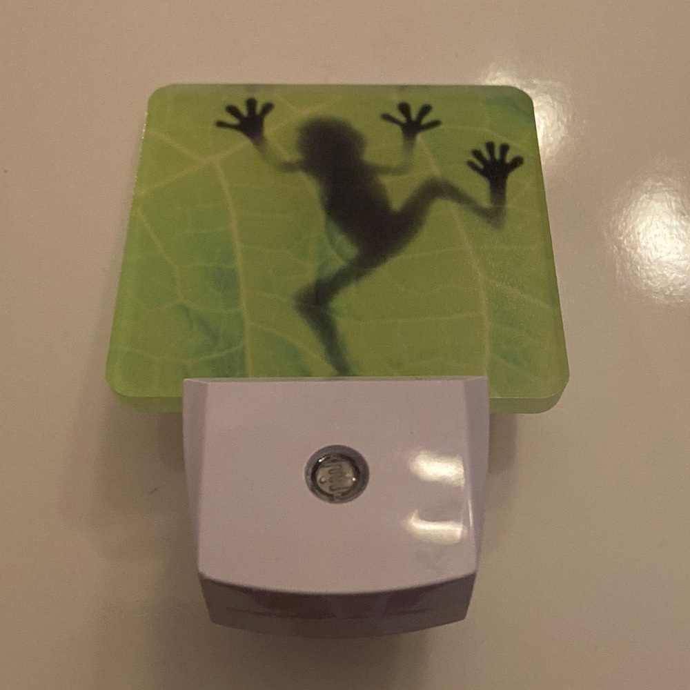 Green Frog Silhouette Night Light